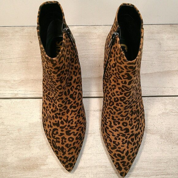 Circus by Sam Edelman Kirby Ankle Microsuede Leopard Bootie Size 10 M EUR 40 - Picture 4 of 8